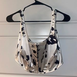 Never worn Cow corset top